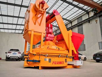 Orange PMC1500 Planetary Concrete Mixer , Concrete Brick Making Machine