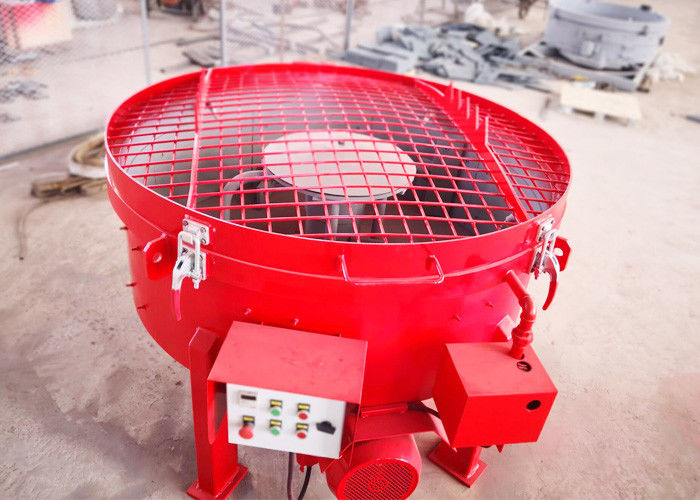 MT500 Red Pan Mixture Machine , Planetary Cement Mixer Anti Wear 900kgs