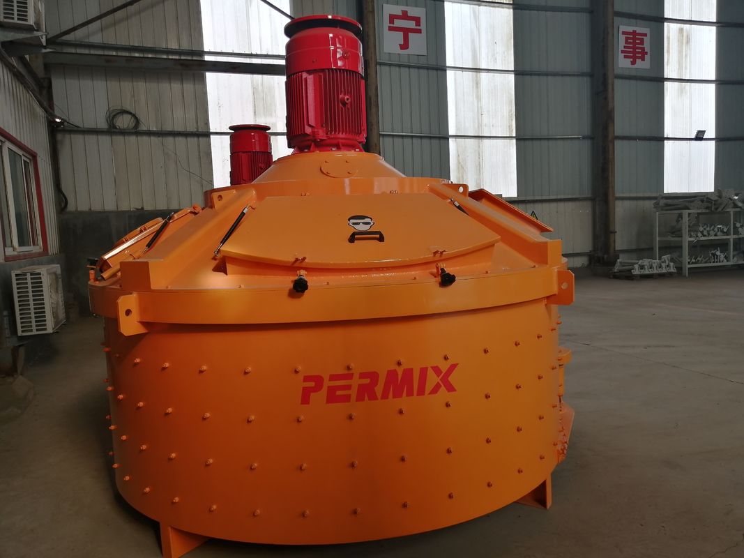 Glass Raw Material Mobile Concrete Mixer Compact Structure Short Mixing Time